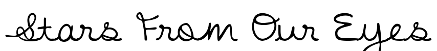 Stars From Our Eyes Font Image