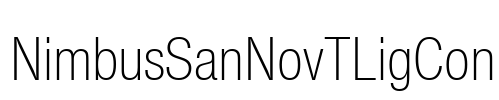 NimbusSanNovTLigCon Font Image