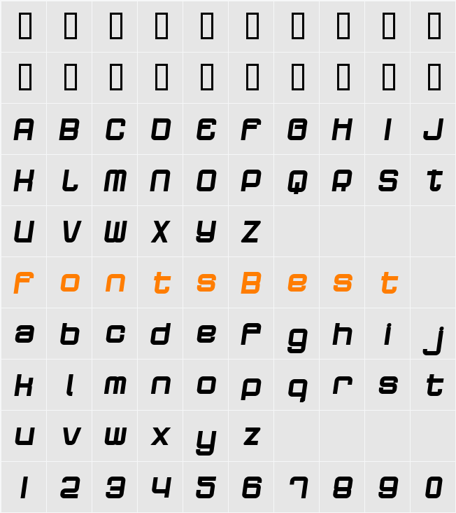 Dopenakedfoul Phat Relaxed Character Map