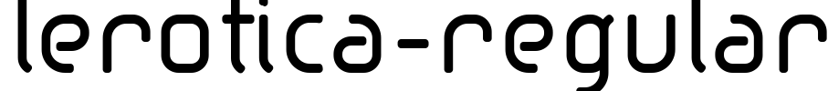lerotica-regular Font Image