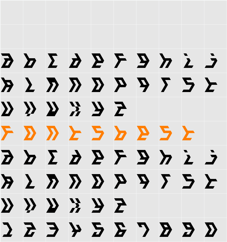 JI Amalgam Character Map