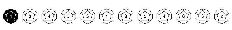 Dodecahedron Font Image