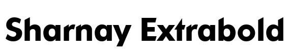 Sharnay Extrabold Font Image