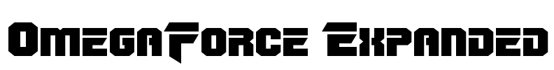 OmegaForce Expanded Font Image