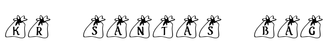 KR Santas Bag Font Image