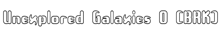 Unexplored Galaxies O (BRK) Font Image