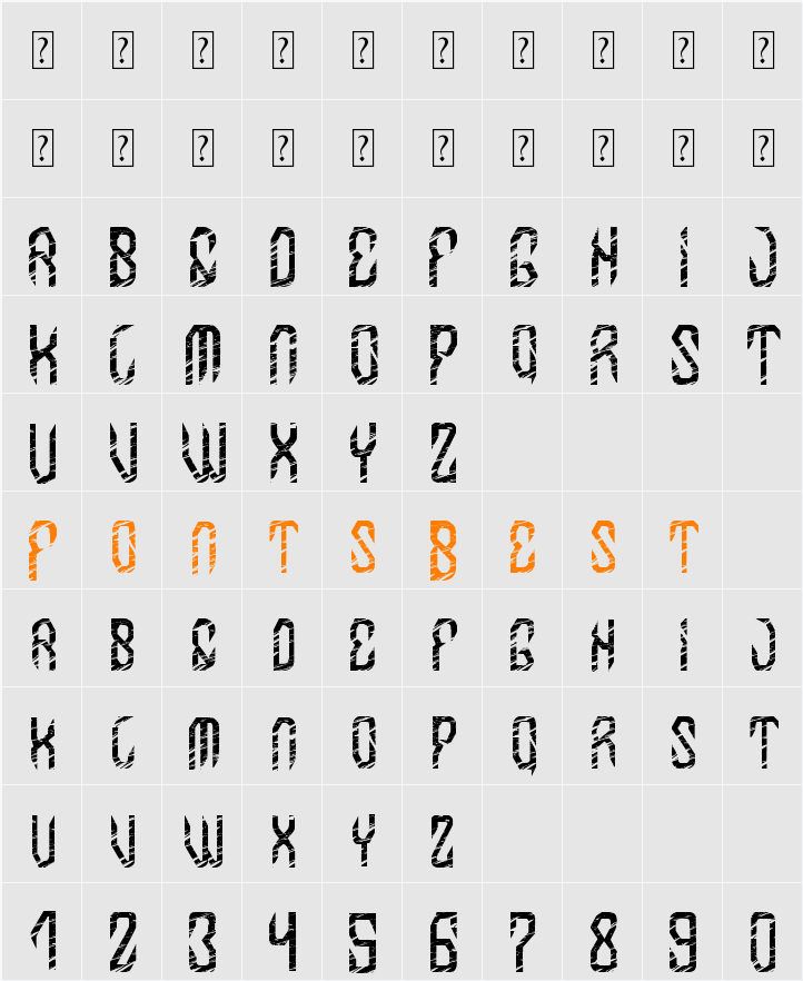 MB-InDigit Character Map