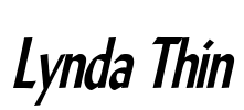 Lynda Thin Font Image