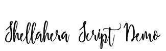 Shellahera Script Demo Font Image