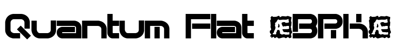 Quantum Flat (BRK) Font Image
