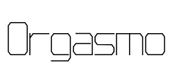 Orgasmo Font Image