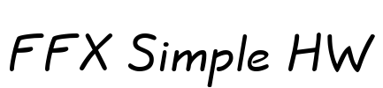 FFX Simple HW Font Image