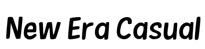 New Era Casual Font Image