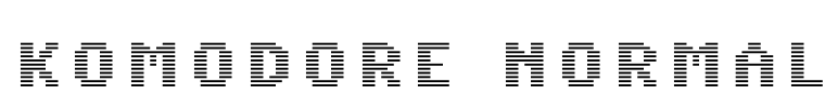 Komodore Normal Font Image