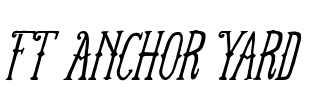FT Anchor Yard Font Image