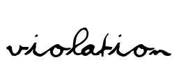 Violation Font Image