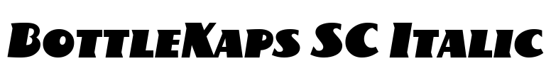 BottleKaps SC Italic