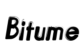 Bitume Font Image
