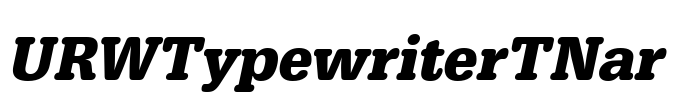 URWTypewriterTNar Font Image