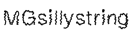 MGsillystring Font Image