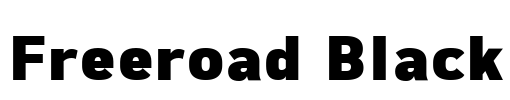 Freeroad Black Font Image