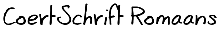 CoertSchrift Romaans