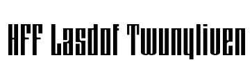 HFF Lasdof Twunyliven Font Image