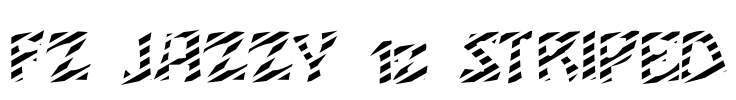 FZ JAZZY 12 STRIPED Font Image