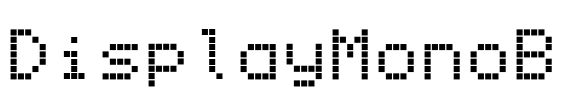DisplayMonoB Font Image