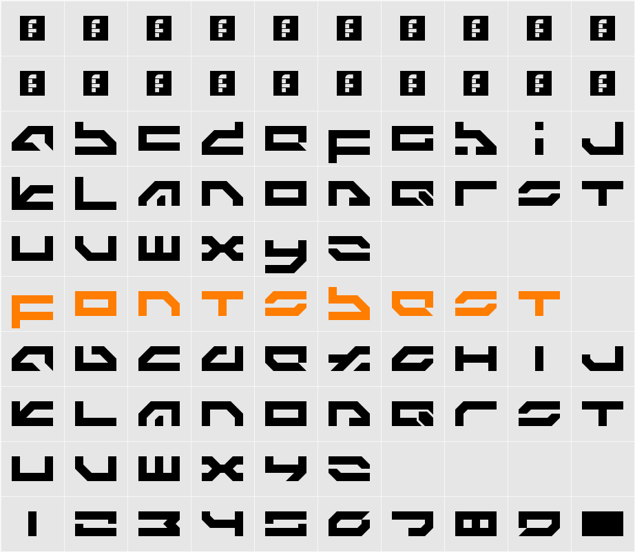 LDR#8 Character Map
