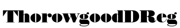 ThorowgoodDReg Font Image