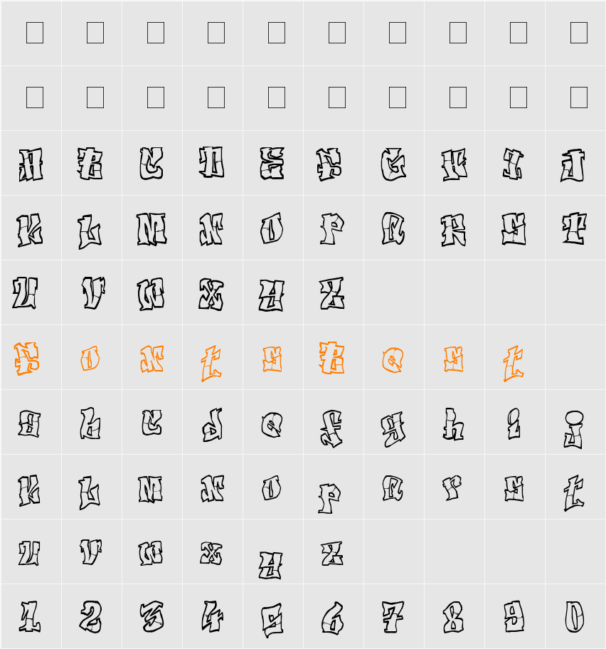 El&Font Tag! Character Map