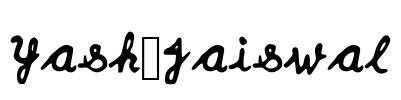 Yash_Jaiswal Font Image