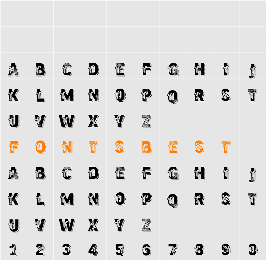 vtks trutagem Character Map