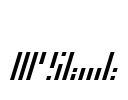 HP Slant Font Image