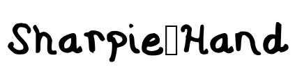 Sharpie Hand Font Image