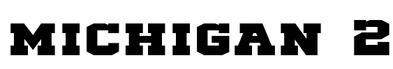 michigan 2 Font Image