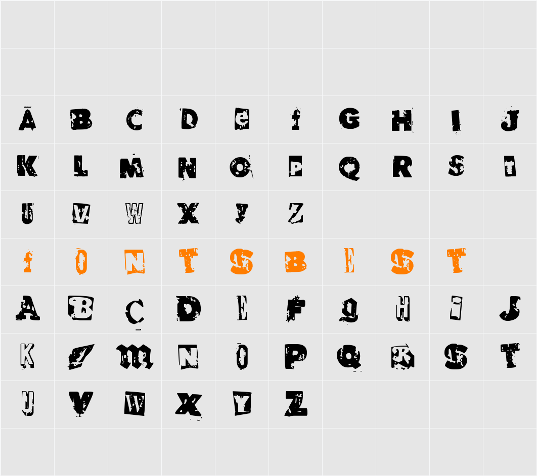 RvD_GLUED Character Map