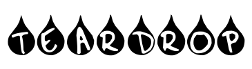 Teardrop Font Image
