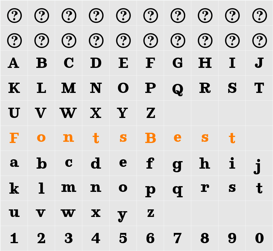 Ghostlight Character Map