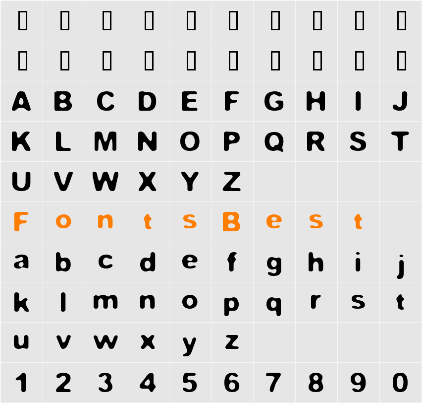 fStop Character Map