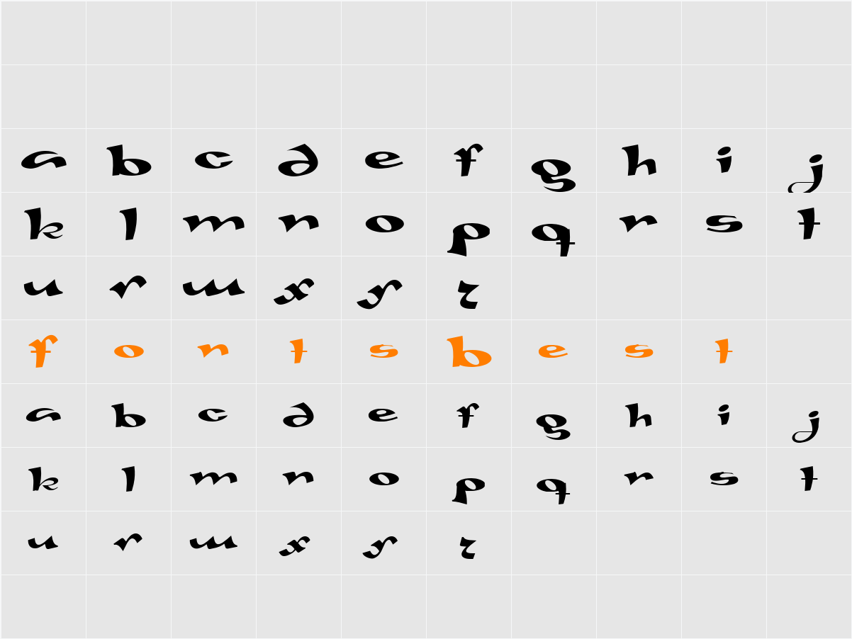 Gaivota Character Map