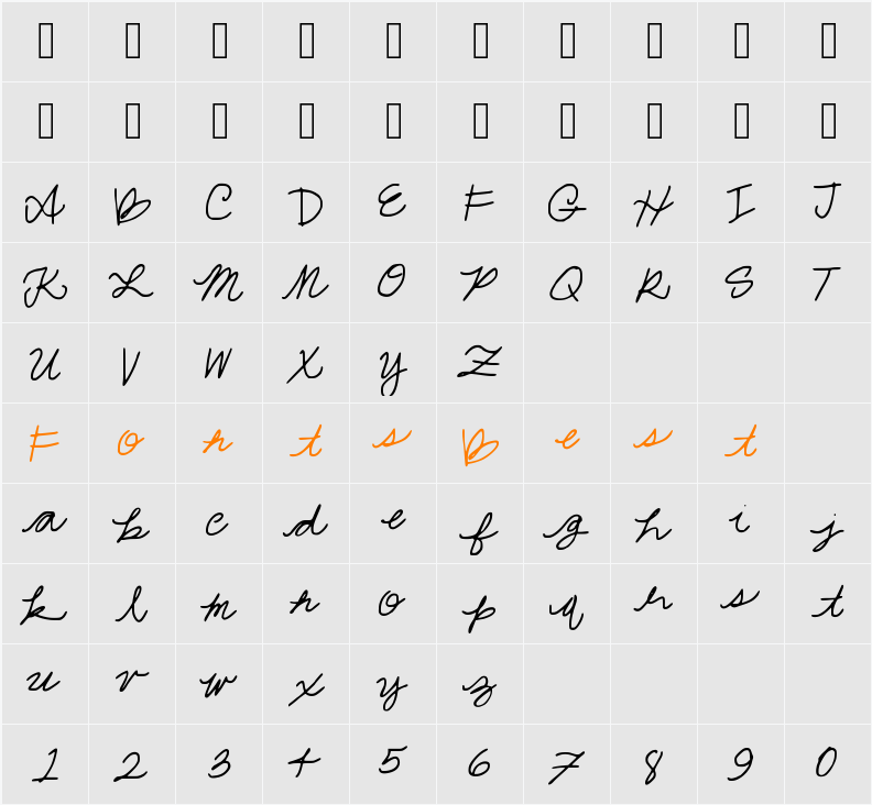 Jessa Hand Character Map