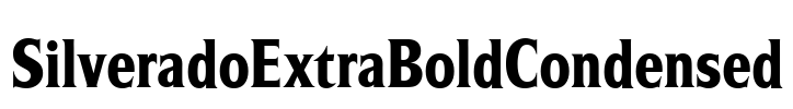 SilveradoExtraBoldCondensed