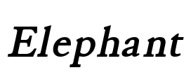 Elephant Font Image