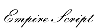 Empire Script Font Image