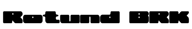 Rotund BRK Font Image