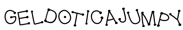 GelDoticaJumpy Font Image