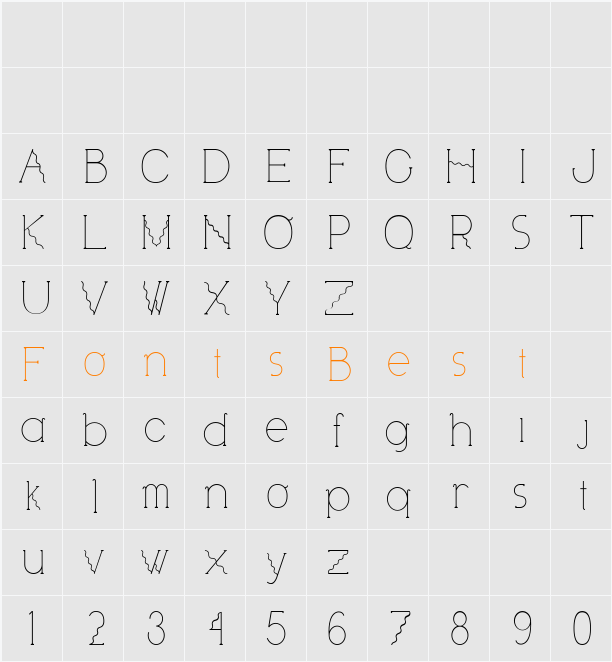 Visionair Character Map