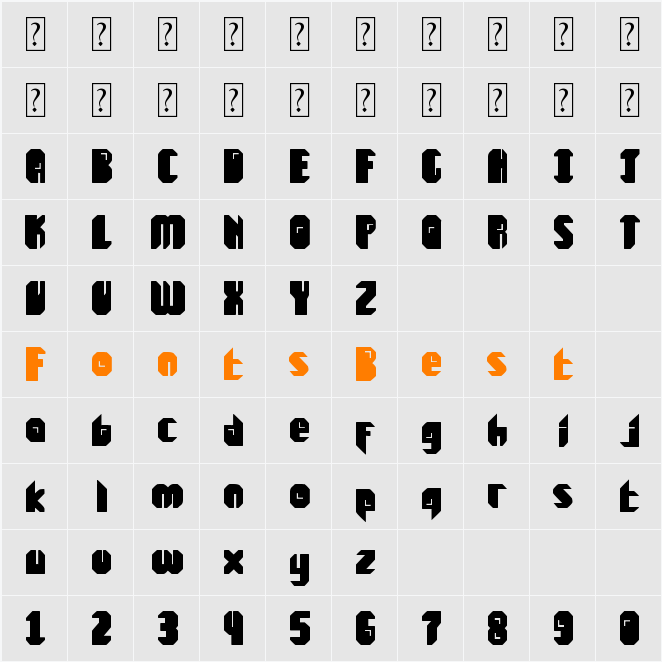Renica Character Map